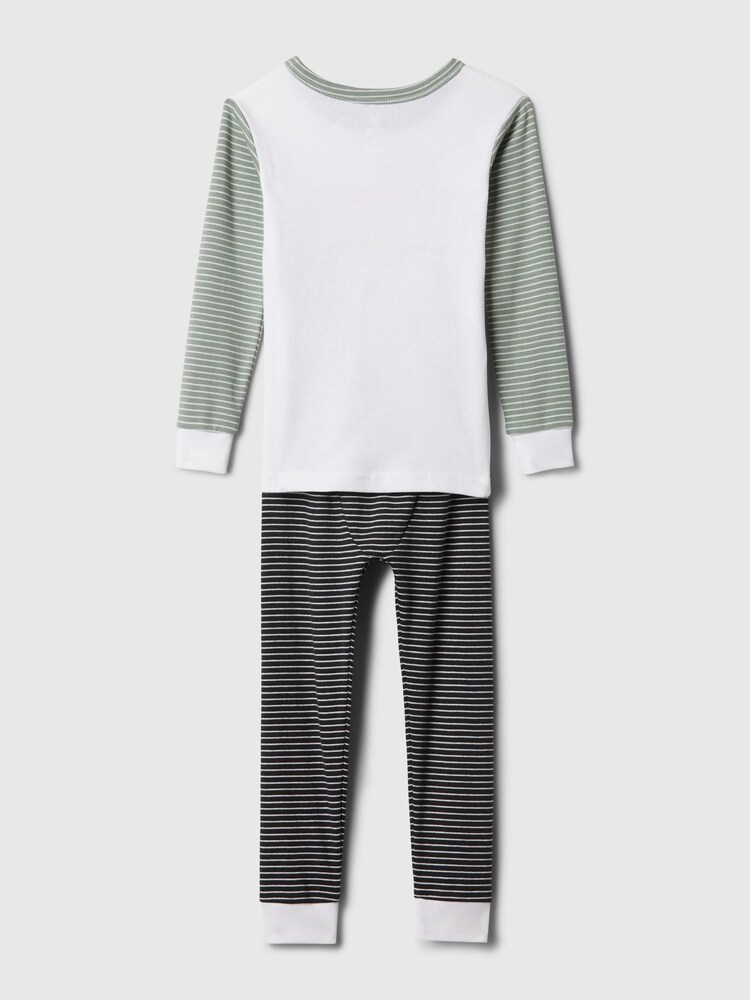 Gap Grey Stripe Marvel Organic Cotton Pyjama Set (12mths-5yrs) - Image 2 of 2