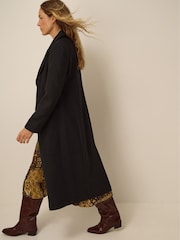 Monsoon Black Celia Wool Blend Coat - Image 2 of 5