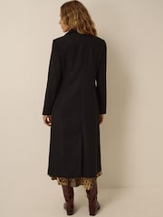 Monsoon Black Celia Wool Blend Coat - Image 3 of 5