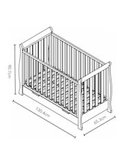 Obaby White Stamford Classic Small Cot Bed - Image 8 of 8