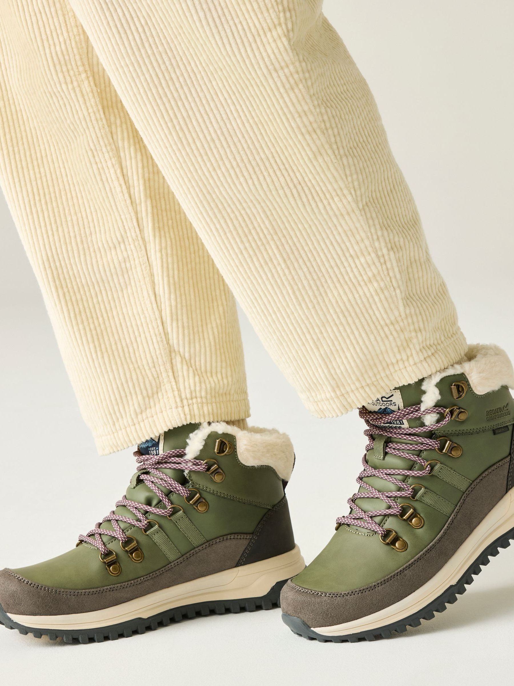 Regatta Women's Elbourne Waterproof Boots Dark Khaki / Fig Uk Size 8 - Image 6