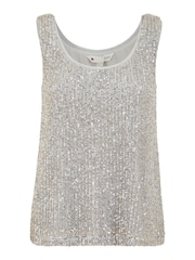 Yumi Silver Sequin Vest - Image 4 of 4