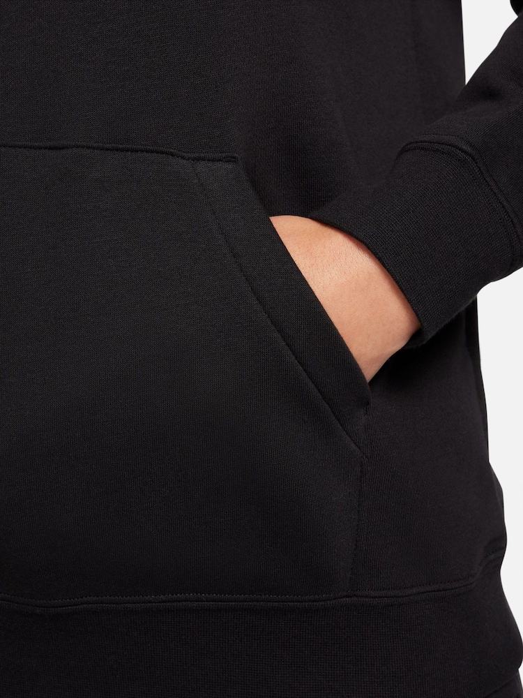Nike Black Metallic Swoosh Premium Loose Fit Hoodie - Image 7 of 7