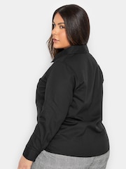 PixieGirl Petite Black Fitted 100% Cotton Shirt - Image 2 of 4