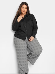 PixieGirl Petite Black Fitted 100% Cotton Shirt - Image 3 of 4