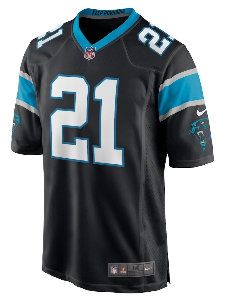 Nike Black Carolina Panthers Home Game Jersey - Jeremy Chinn - Image 2 of 3