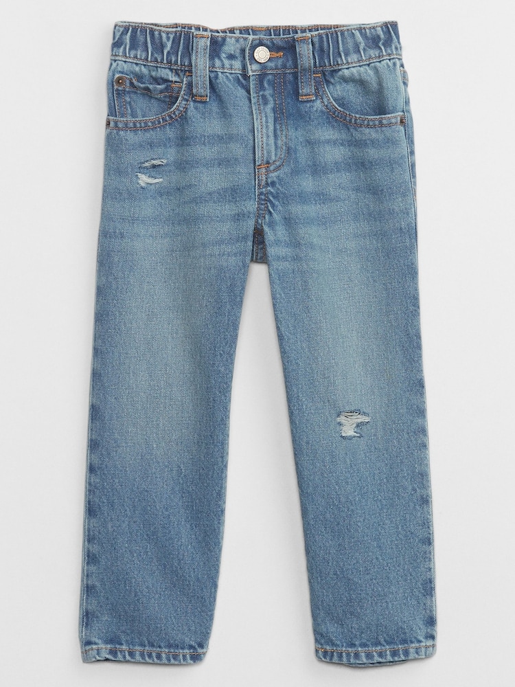 Gap Light Wash Blue Original Straight Fit Distressed Jeans (3mths-5yrs) - Image 2 of 4