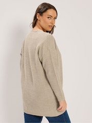 Yours Curve Natural Essential Cardigan - Image 3 of 6