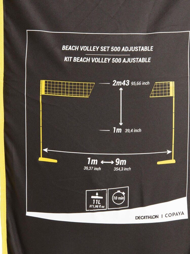 Decathlon Blue BV500 Adjustable Beach Volleyball Net - Image 6 of 6