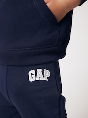 Gap Blue Logo Pull On Fleece-Lined Joggers (Newborn-5yrs) - Image 4 of 7