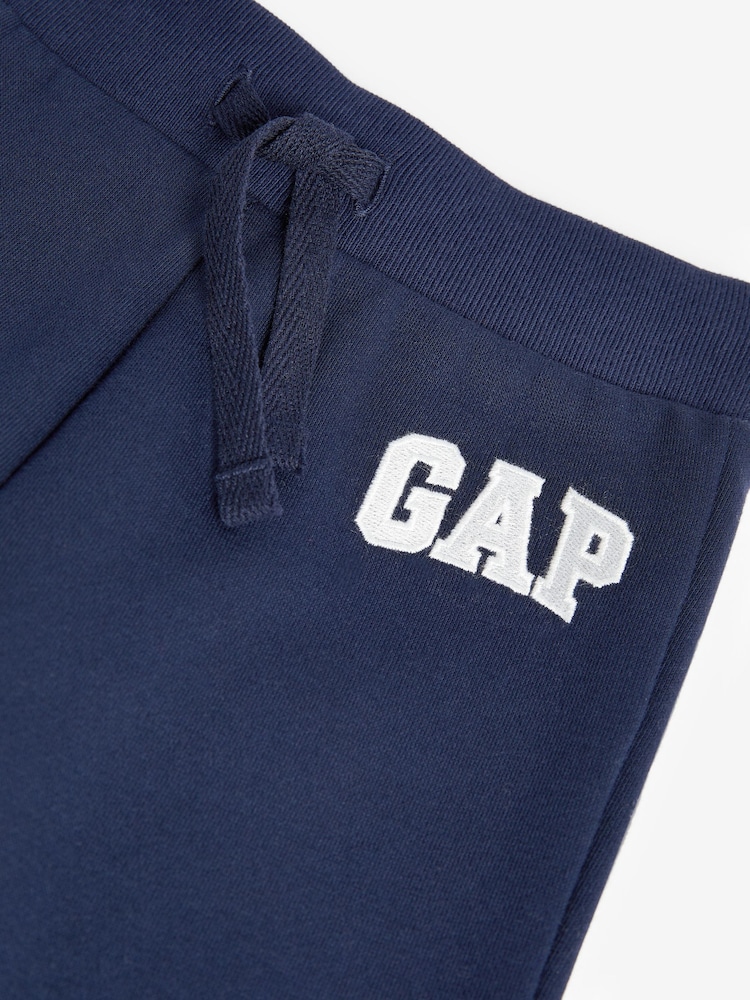Gap Blue Logo Pull On Fleece-Lined Joggers (Newborn-5yrs) - Image 7 of 7