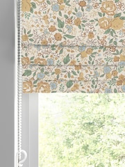 Laura Ashley Pale Gold Rowena Made to Measure 100% Cotton Roman Blinds - Image 2 of 6
