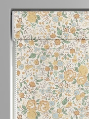 Laura Ashley Pale Gold Rowena Made to Measure 100% Cotton Roman Blinds - Image 3 of 6