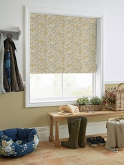 Laura Ashley Pale Gold Rowena Made to Measure 100% Cotton Roman Blinds - Image 5 of 6