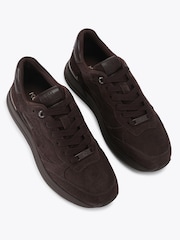KG Kurt Geiger Brown Jake Suede Trainers - Image 2 of 4