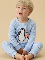 Ensemble pyjama en coton doux à imprimé Penguin MORI - Image 1 sur 4