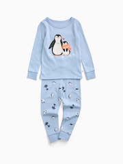 Ensemble pyjama en coton doux à imprimé Penguin MORI - Image 3 sur 4
