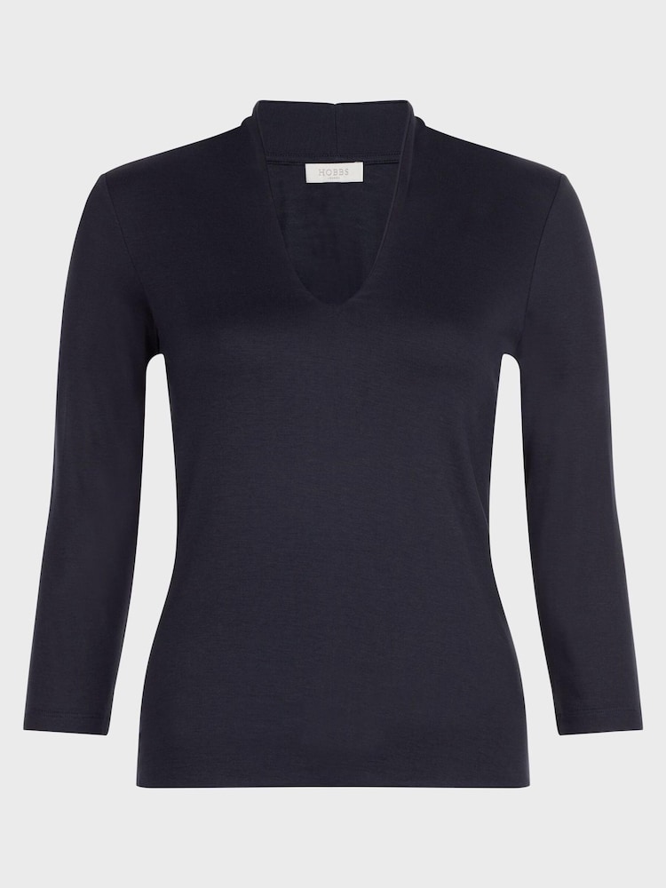 Hobbs Blue Aimee Top - Image 3 of 3 Hobbs Blue Aimee Top - Image 3 of 3