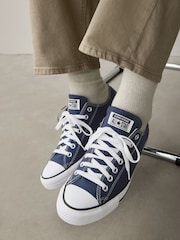 Converse Navy Chuck Taylor Ox Trainers - Image 1 of 7