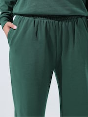Verde - Pantalones de chándal a juego con pernera ancha Limited de Yours Curve - Imagen 4 de 6