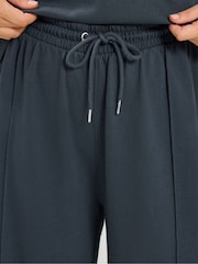Көк - Yours Curve Crew Neck Sweatshirt & Wide Leg Joggers - 6суретінің 4 суреті