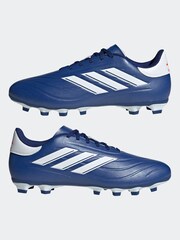 adidas Blue/White Sport Performance Adult Copa Pure II.4 Flexible Ground Boots - Image 4 of 8