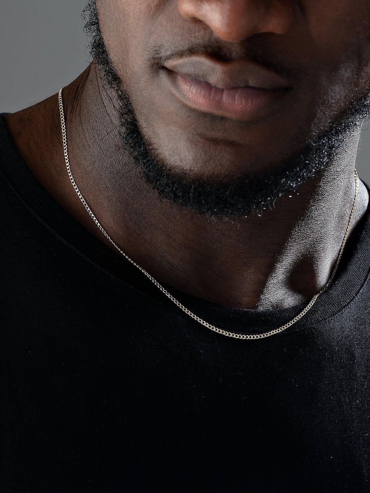 Beaverbrooks 9ct Gold Curb Chain - Image 1 of 3 Beaverbrooks 9ct Gold Curb Chain - Image 1 of 3