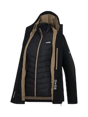Negro - Regatta Wentwood 3 en 1 Abrigo impermeable - Imagen 16 de 16