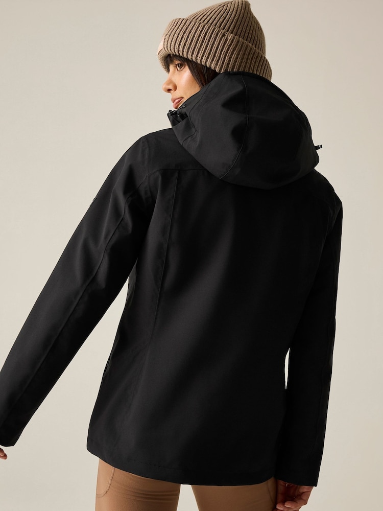 Negro - Regatta Wentwood 3 en 1 Abrigo impermeable - Imagen 2 de 16