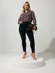 Chemise à pois Yours Curve Scatter - Image 2 sur 5