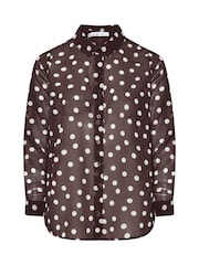 Chemise à pois Yours Curve Scatter - Image 5 sur 5