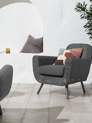 MADE.COM Dark Grey Jonah Garden Armchair Polyrattan - Image 1 of 2