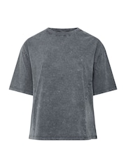 Yours Curve Grey Limited Acid Wash Seam Detail Co-Ord Top - Image 5 of 6