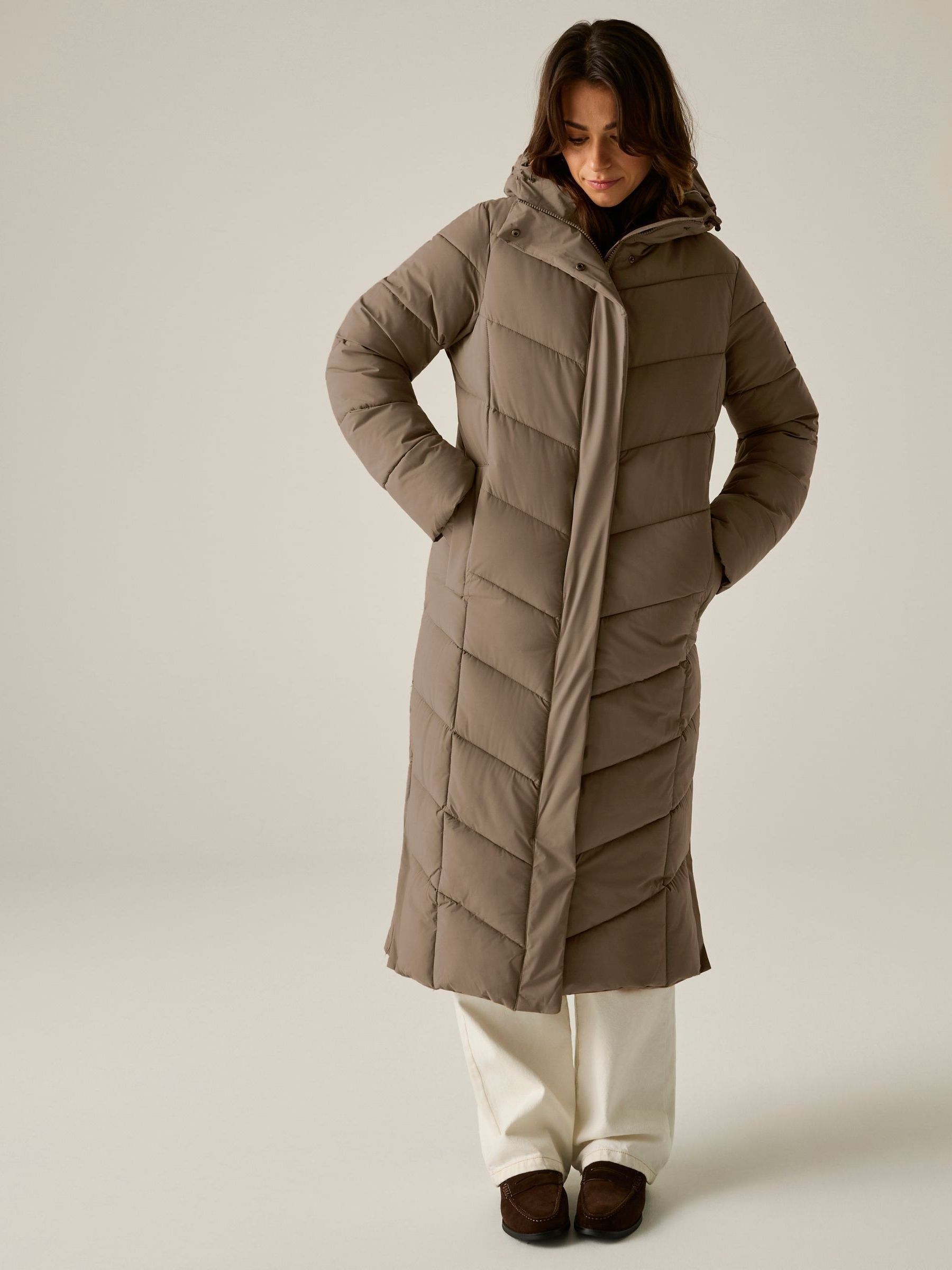 Regatta Women's Eloria Long Padded Jacket - Brown Size 20 - Image 6
