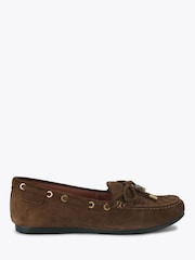 Kurt Geiger London Brown Eagle Moccasin Shoes - Image 1 of 5