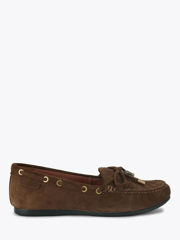Kurt Geiger London Brown Eagle Moccasin Shoes - Image 1 of 5