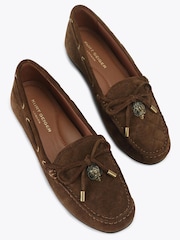 Kurt Geiger London Brown Eagle Moccasin Shoes - Image 2 of 5