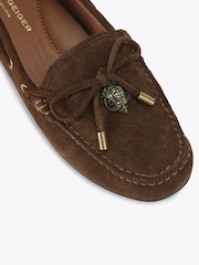 Kurt Geiger London Brown Eagle Moccasin Shoes - Image 4 of 5