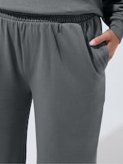 Gris - Pantalones de chándal a juego con pernera ancha Limited de Yours Curve - Imagen 4 de 6