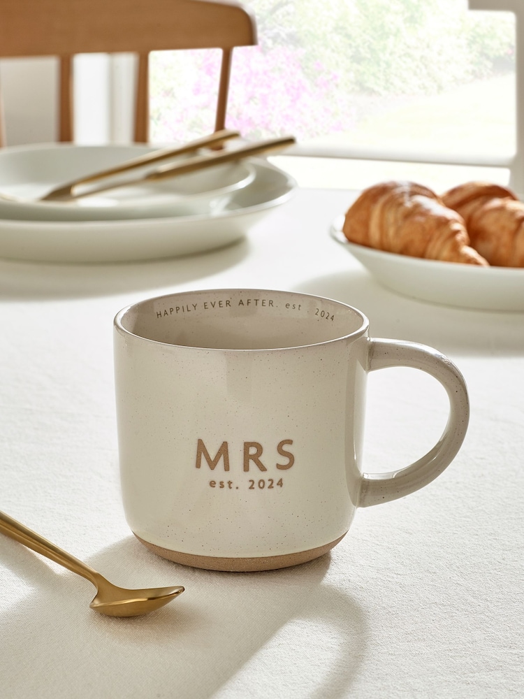 White Established MRS In 2024 Wedding Mug - Image 1 of 5