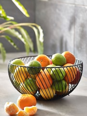 Black Moderna Wire Fruit Bowl - Image 1 of 2