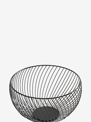 Black Moderna Wire Fruit Bowl - Image 2 of 2