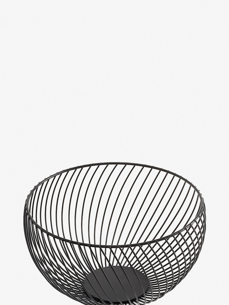 Black Moderna Wire Fruit Bowl - Image 2 of 2