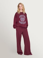 ANINE BING Red Miles Sweatshirt Collegiate - Image 1 of 4