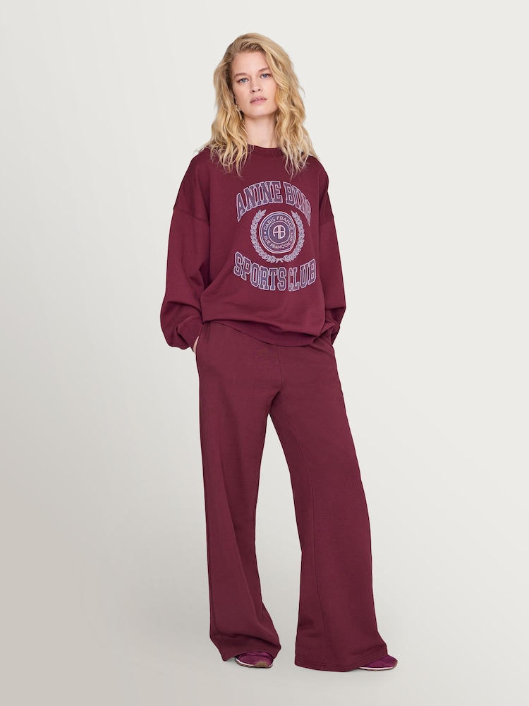 ANINE BING Red Miles Sweatshirt Collegiate - Image 1 of 4