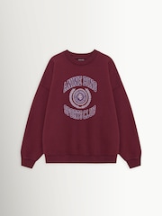 ANINE BING Red Miles Sweatshirt Collegiate - Image 3 of 4