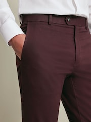 Κόκκινο - Slim Fit - Κάρολος Tyrwhitt Απόλυτη μη Σιδερένια Chinos - Εικόνα 4 από 6