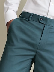 Γαλαζοπράσινο - Slim Fit - Κάρολος Tyrwhitt Απόλυτη μη Σιδερένια Chinos - Εικόνα 4 από 7