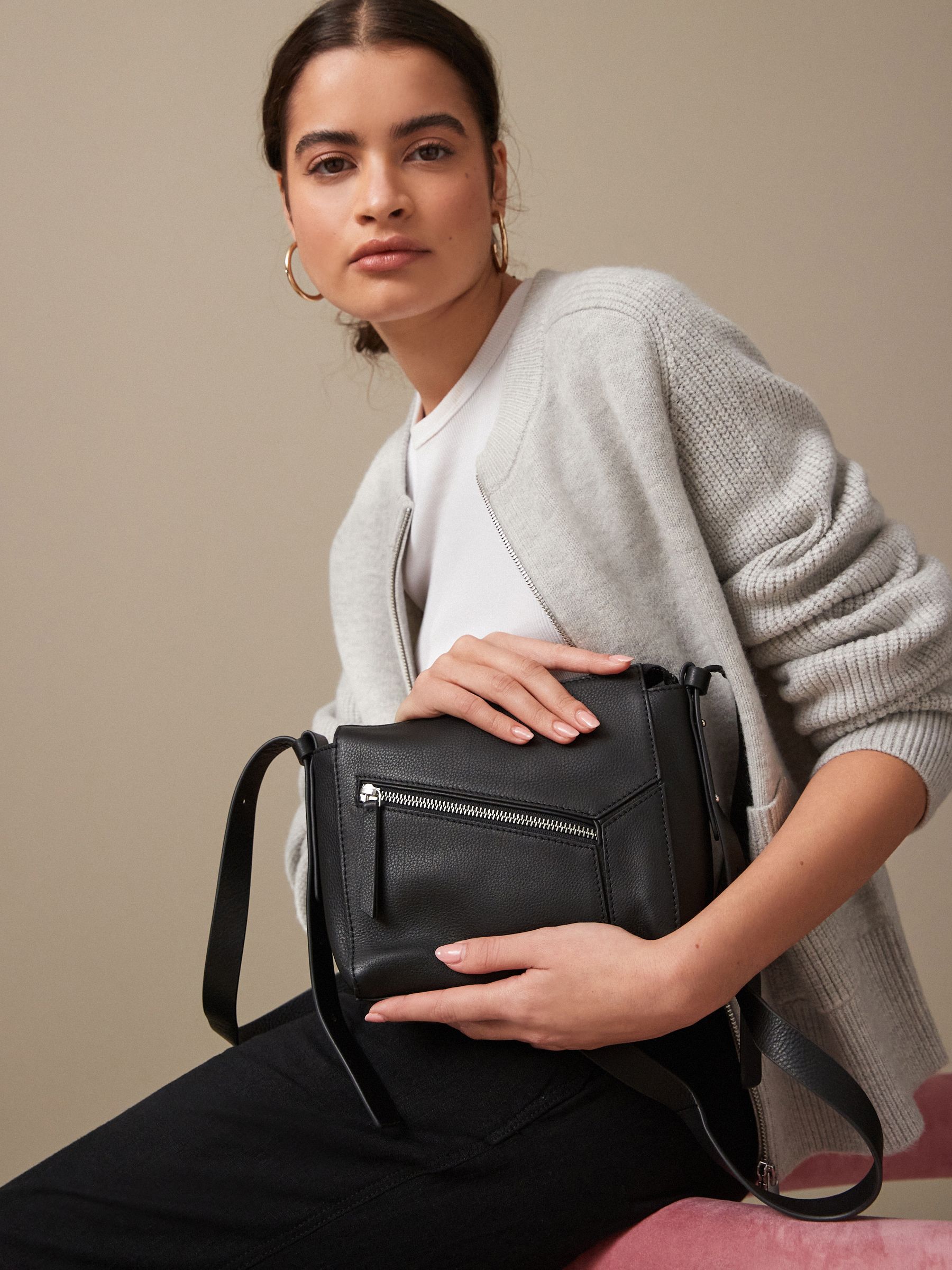 Next black leather bag shop