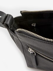 Black Leather Cross-Body Bag - Image 8 of 8